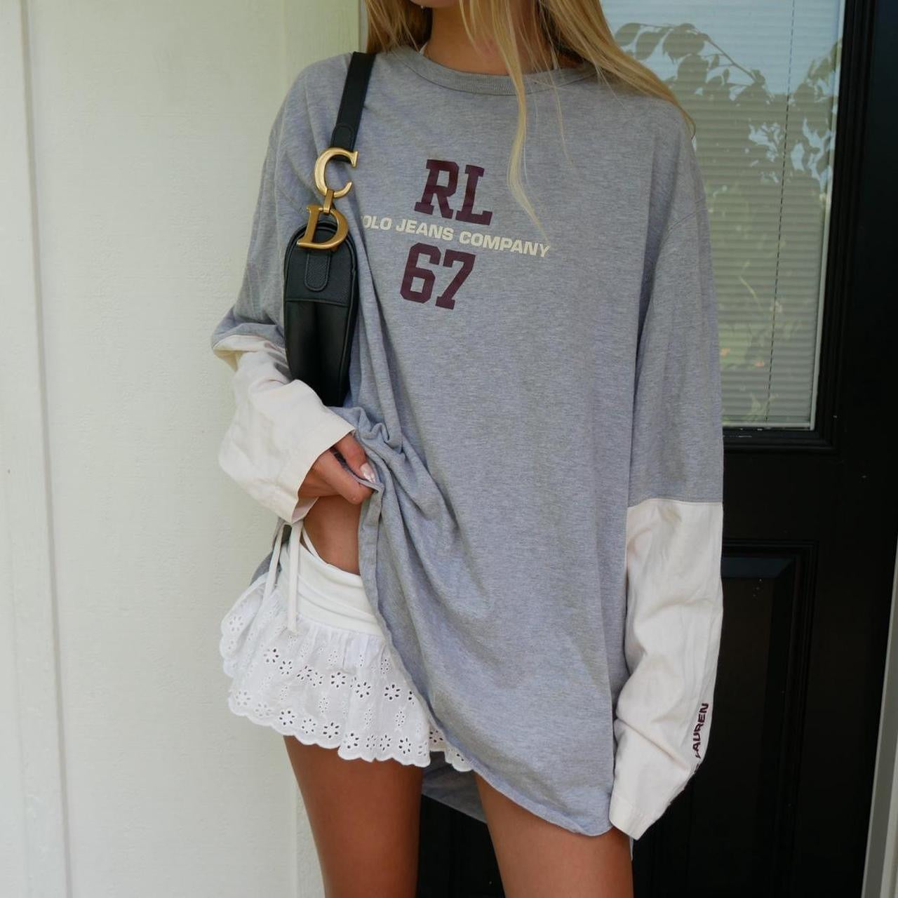 Vintage Ralph Lauren double layered long sleeve top