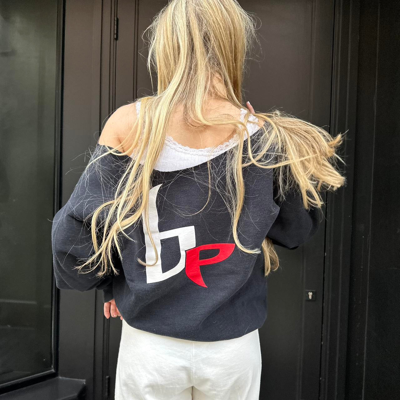 Vintage Beach Elite skater off shoulder sweatshirt