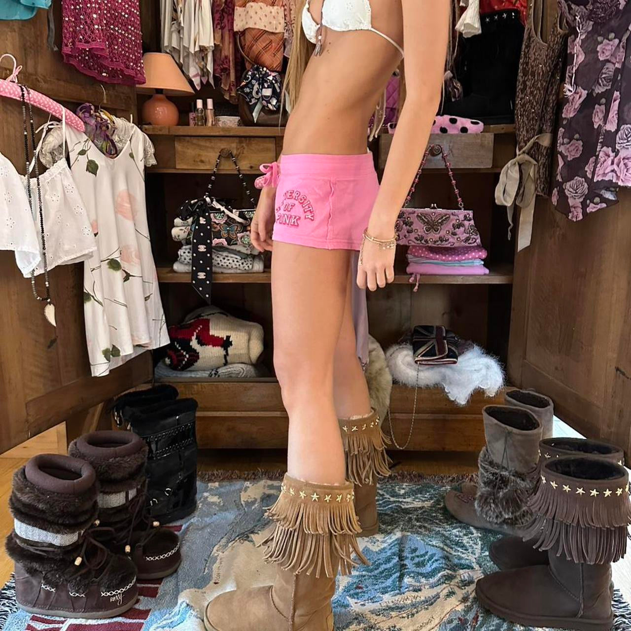 Vintage 90’s Victoria’s Secret pink shorts