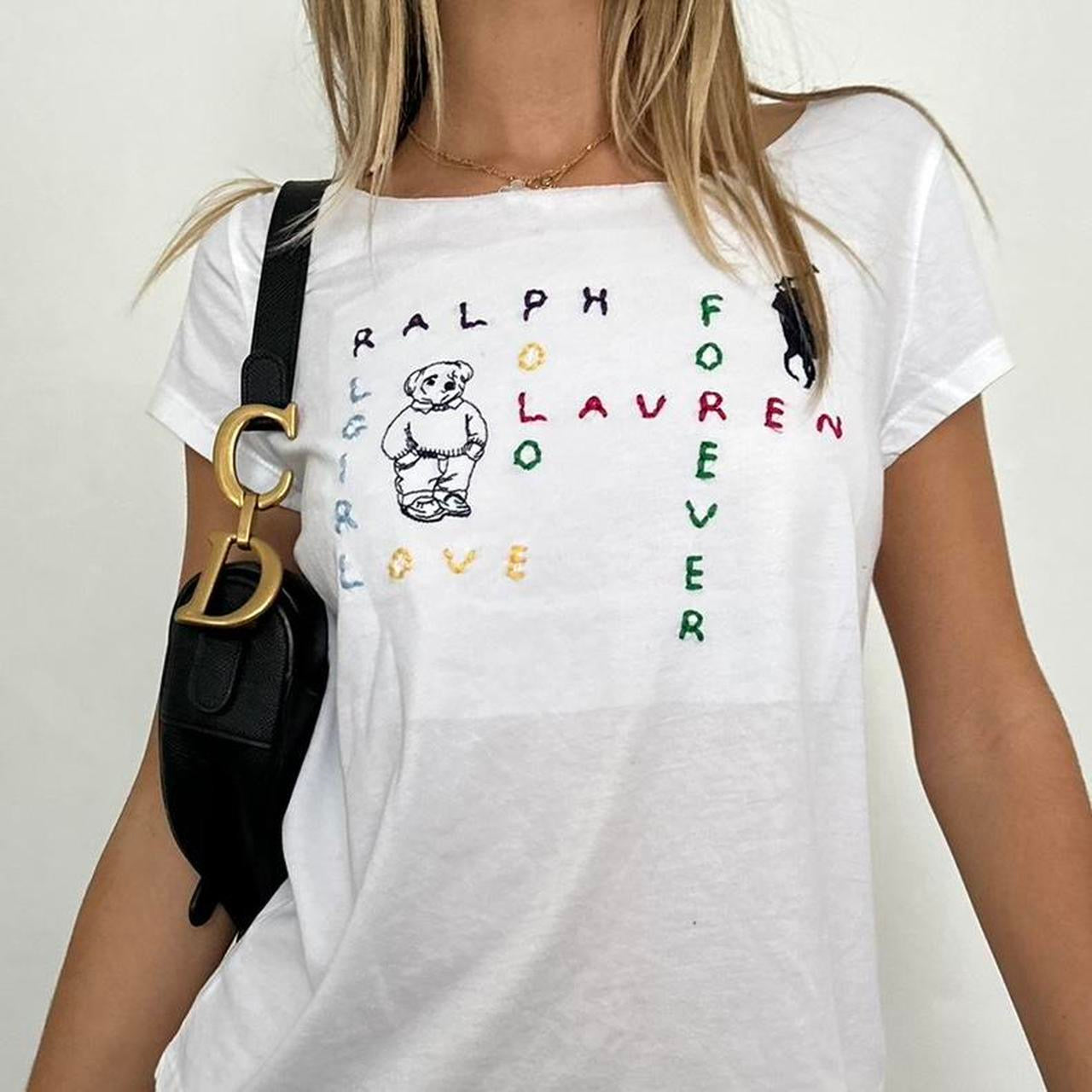 Vintage Ralph Lauren embroidery baby tee