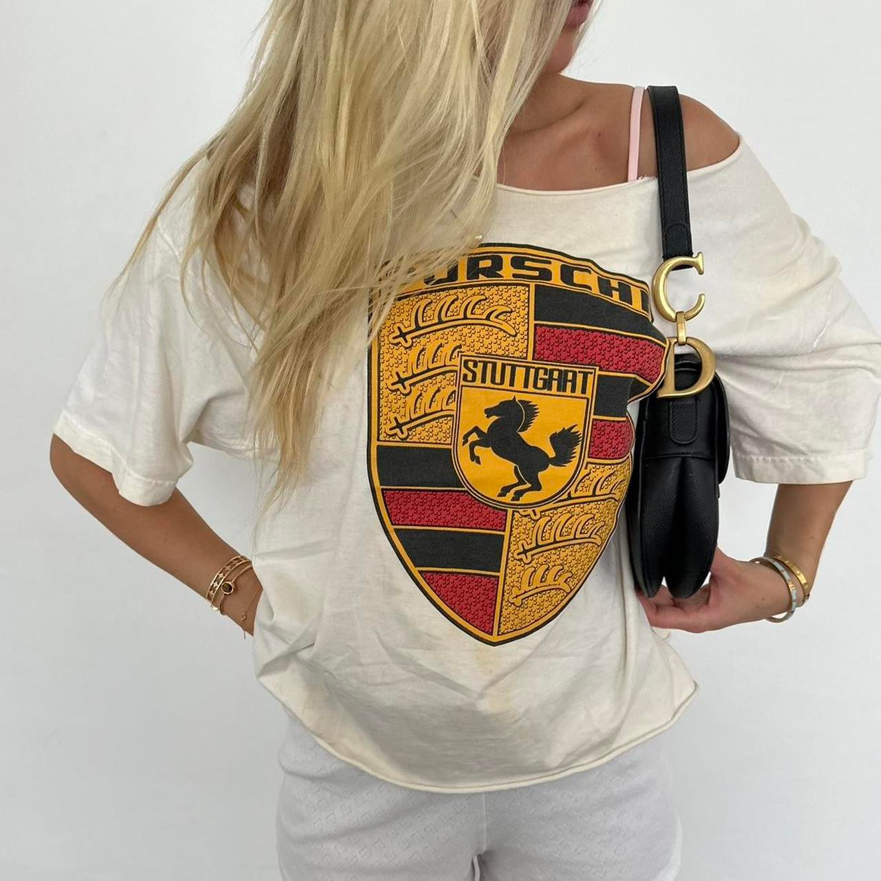 Vintage 90’s Porche off shoulder top