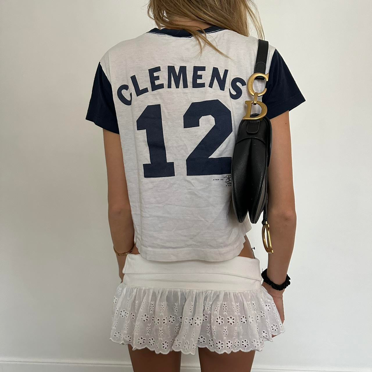 Vintage rare 80s distressed Yankees baby tee