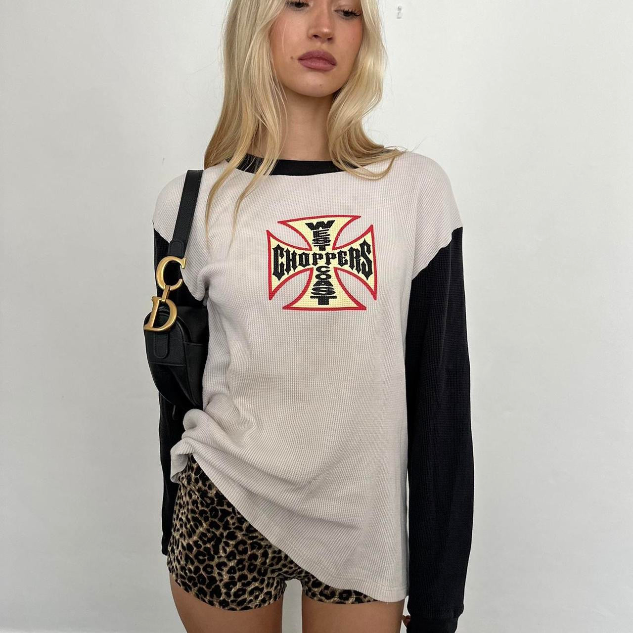 Vintage West Coast Choppers long sleeve oversized top