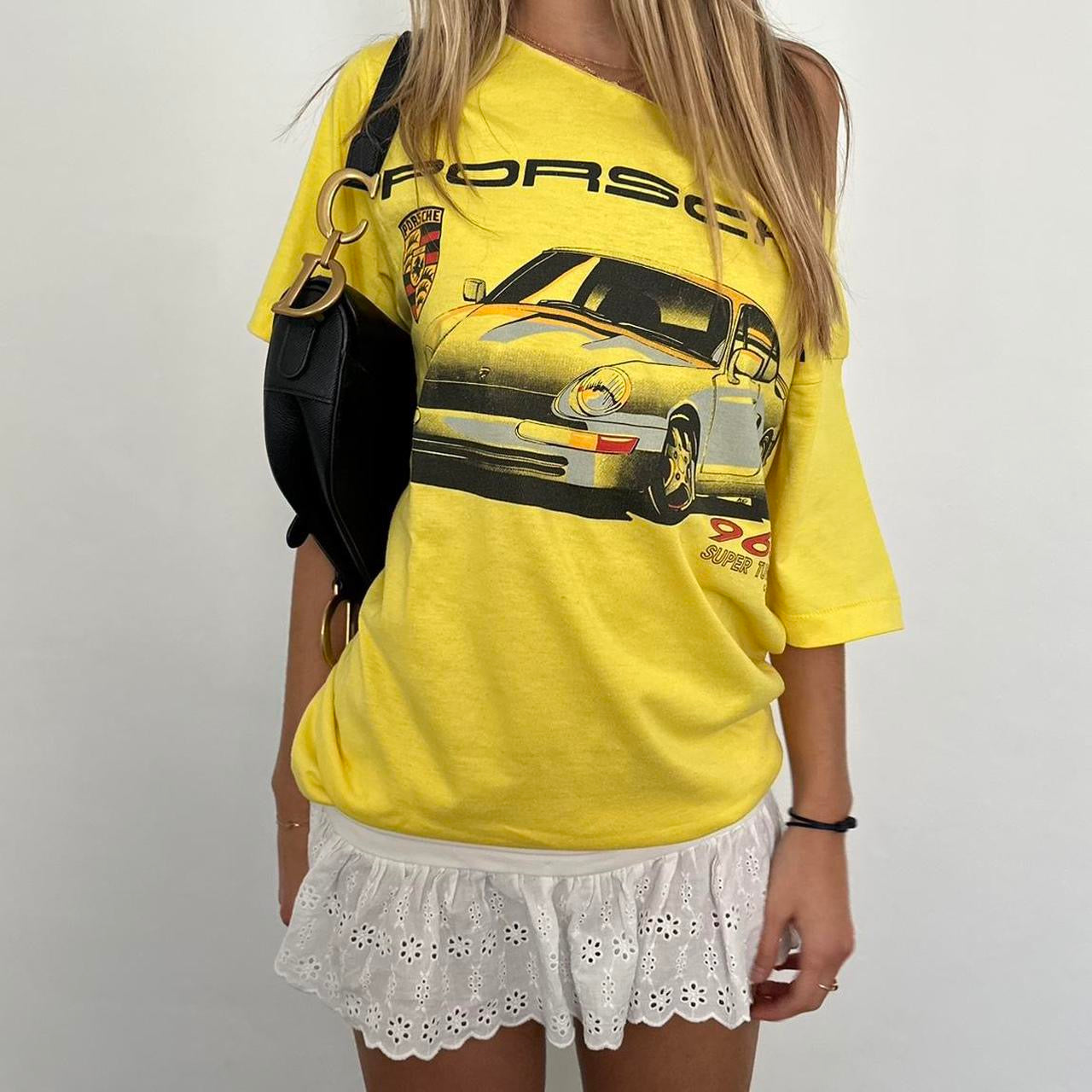 Vintage 90’s Porsche off the shoulder T-shirt