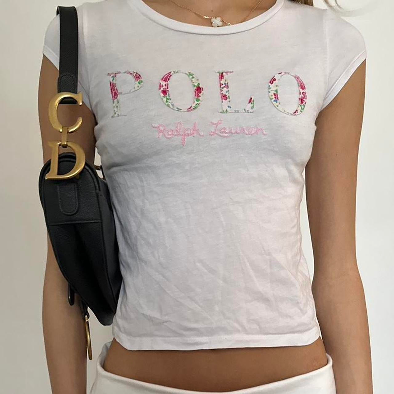 Vintage floral Ralph Lauren baby tee
