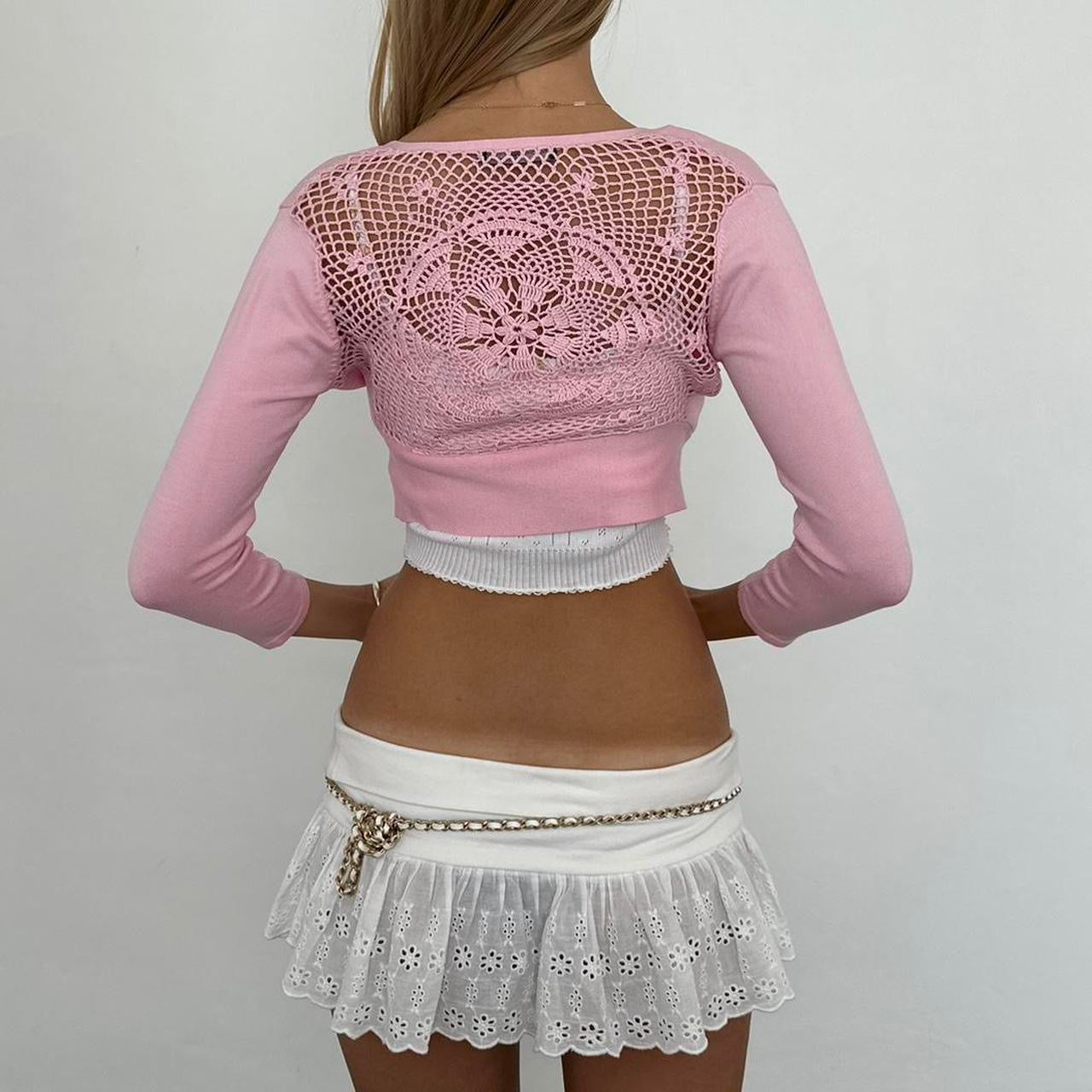 Vintage 90’s pink cardigan layering top