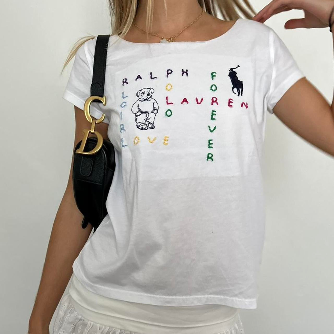 Vintage Ralph Lauren embroidery baby tee