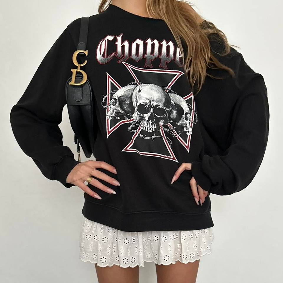 Vintage West Coast Choppers off the shoulder sweatshirt