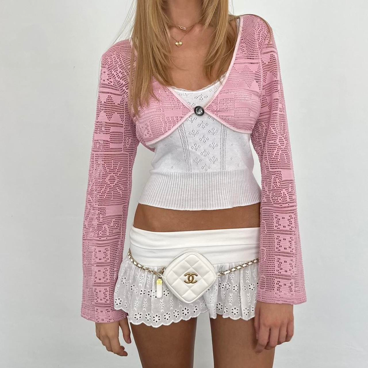 Vintage pink delicate layering top
