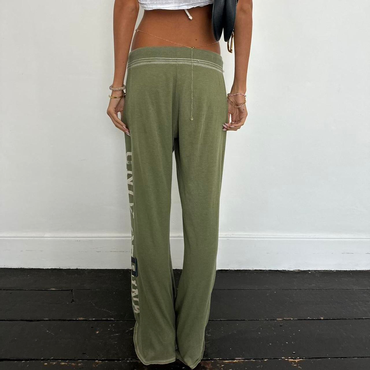 Vintage 00s Victoria’s Secret rare khaki green sweatpants