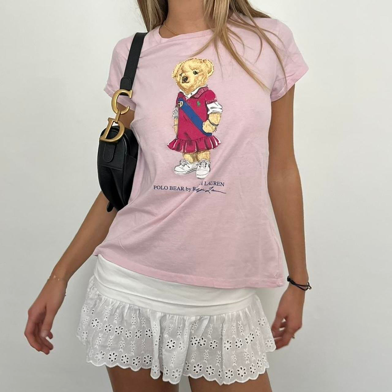 Vintage 90’s Polo Ralph Lauren pink bear tee