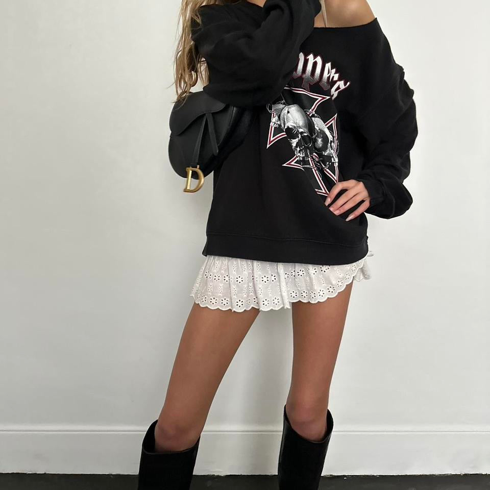Vintage West Coast Choppers off the shoulder sweatshirt