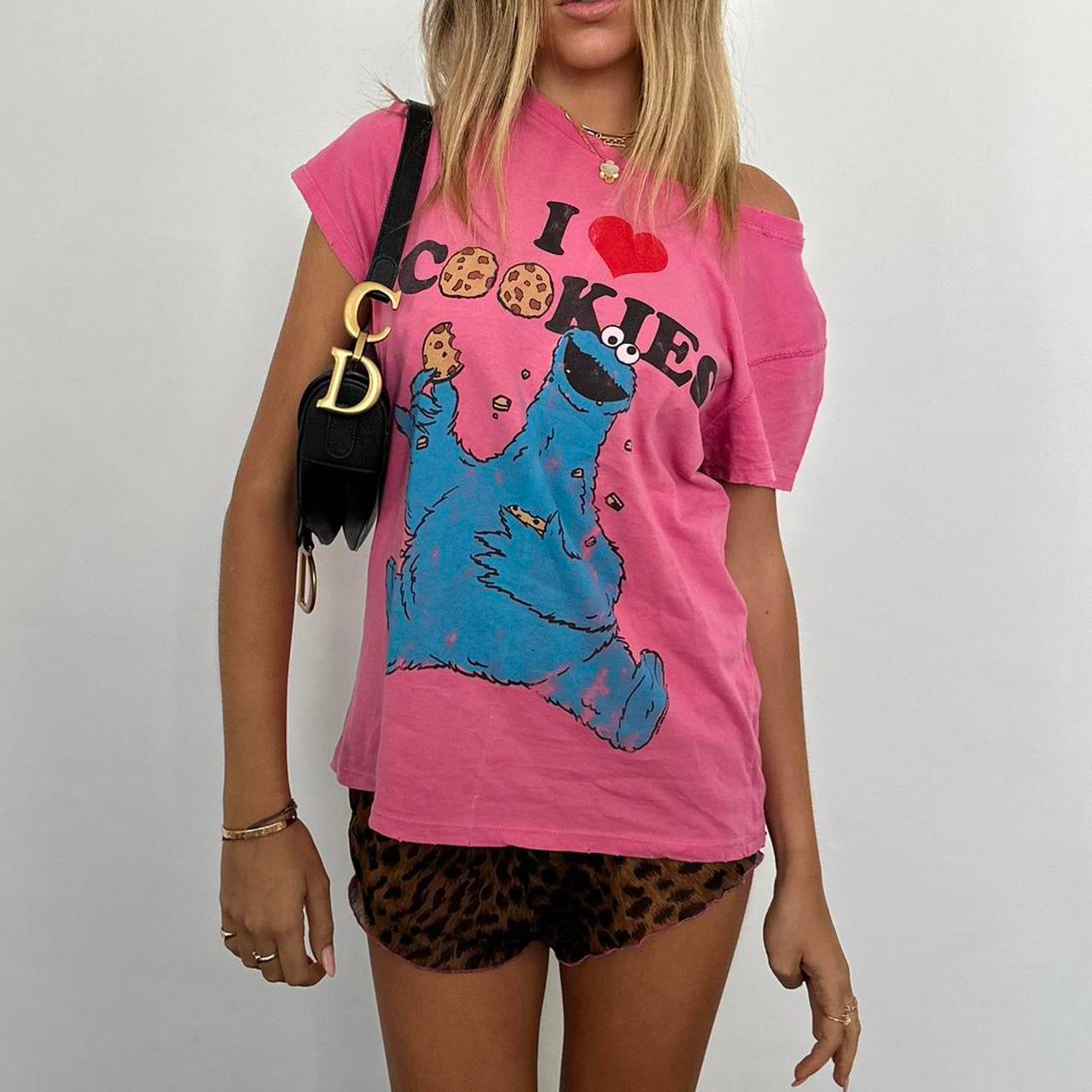 Vintage graphic pink relaxed fit top