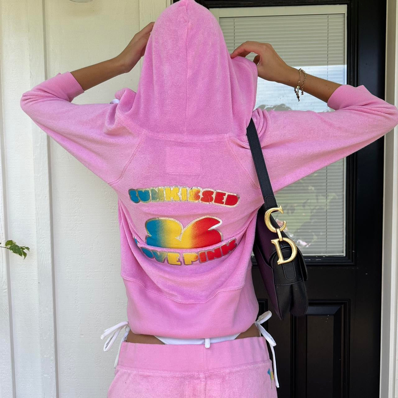 Vintage 2000’s Victoria’s Secret pink ‘Sunkissed’ matching set
