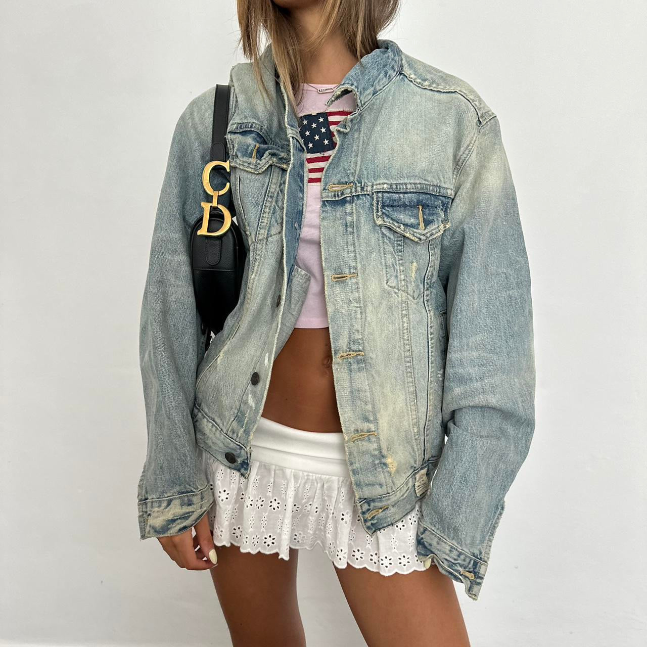 Vintage early 2000’s original Abercrombie denim jacket
