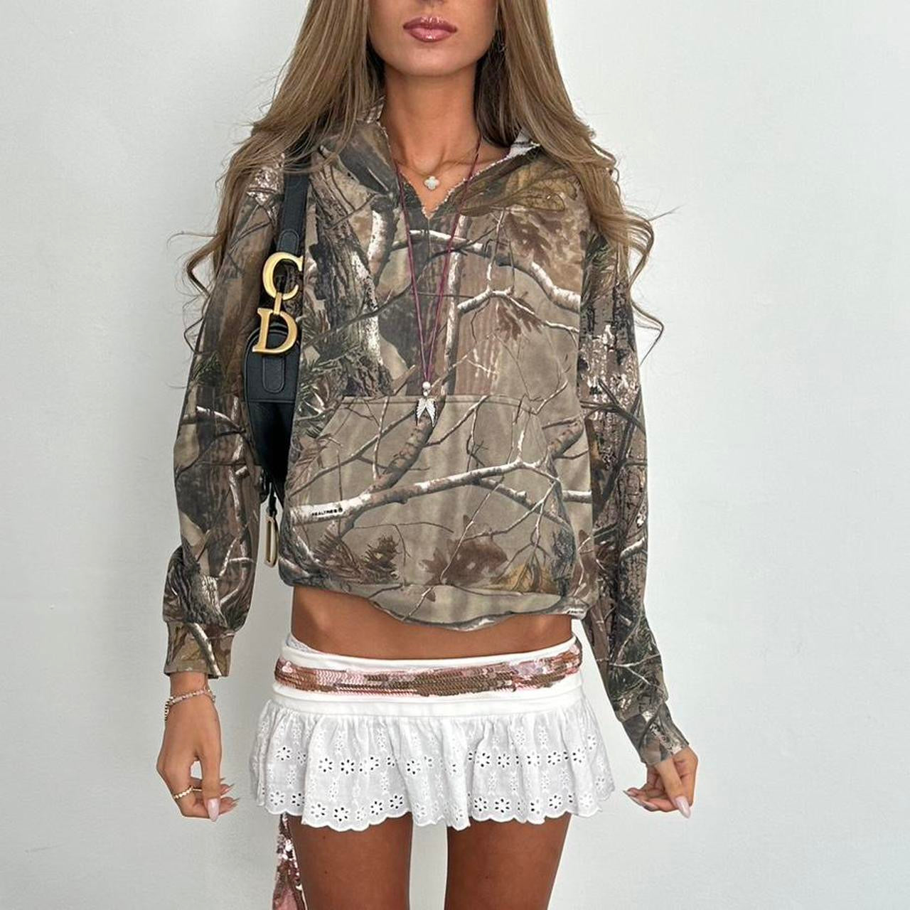 Vintage 2000’s camouflage hoodie