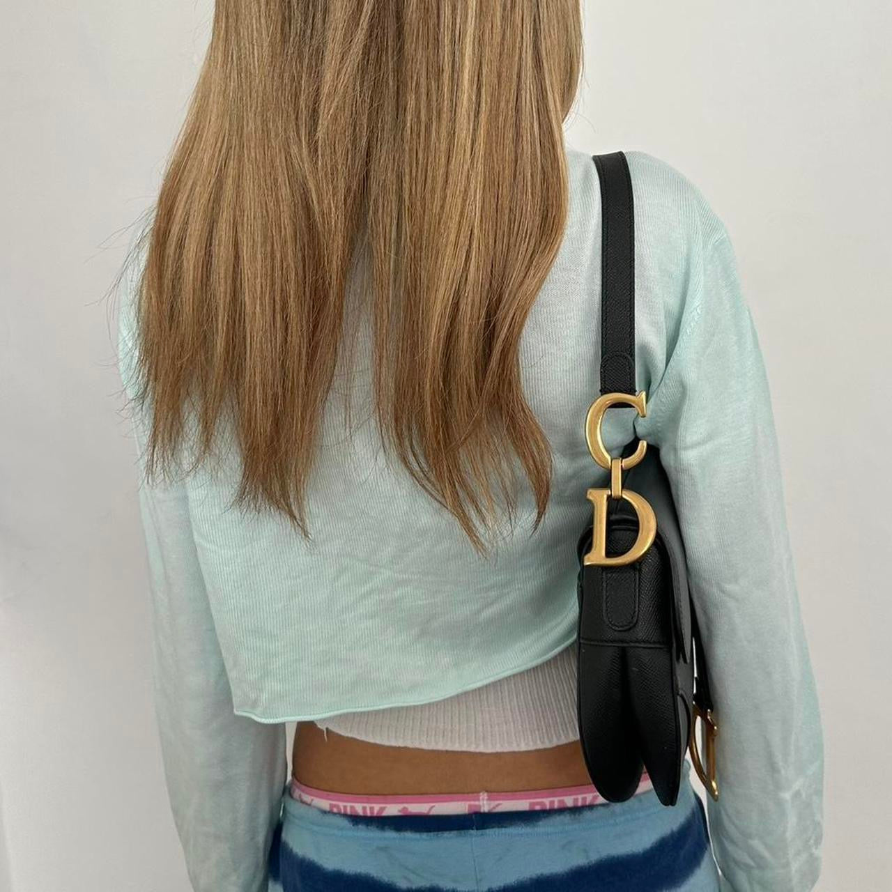 Vintage aqua blue soft wrap top