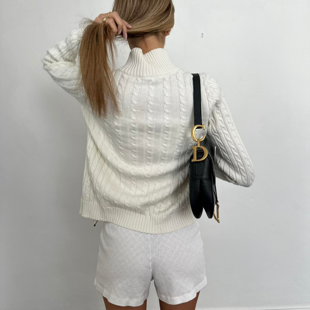 Vintage Ralph Lauren cable knit zip up cardigan