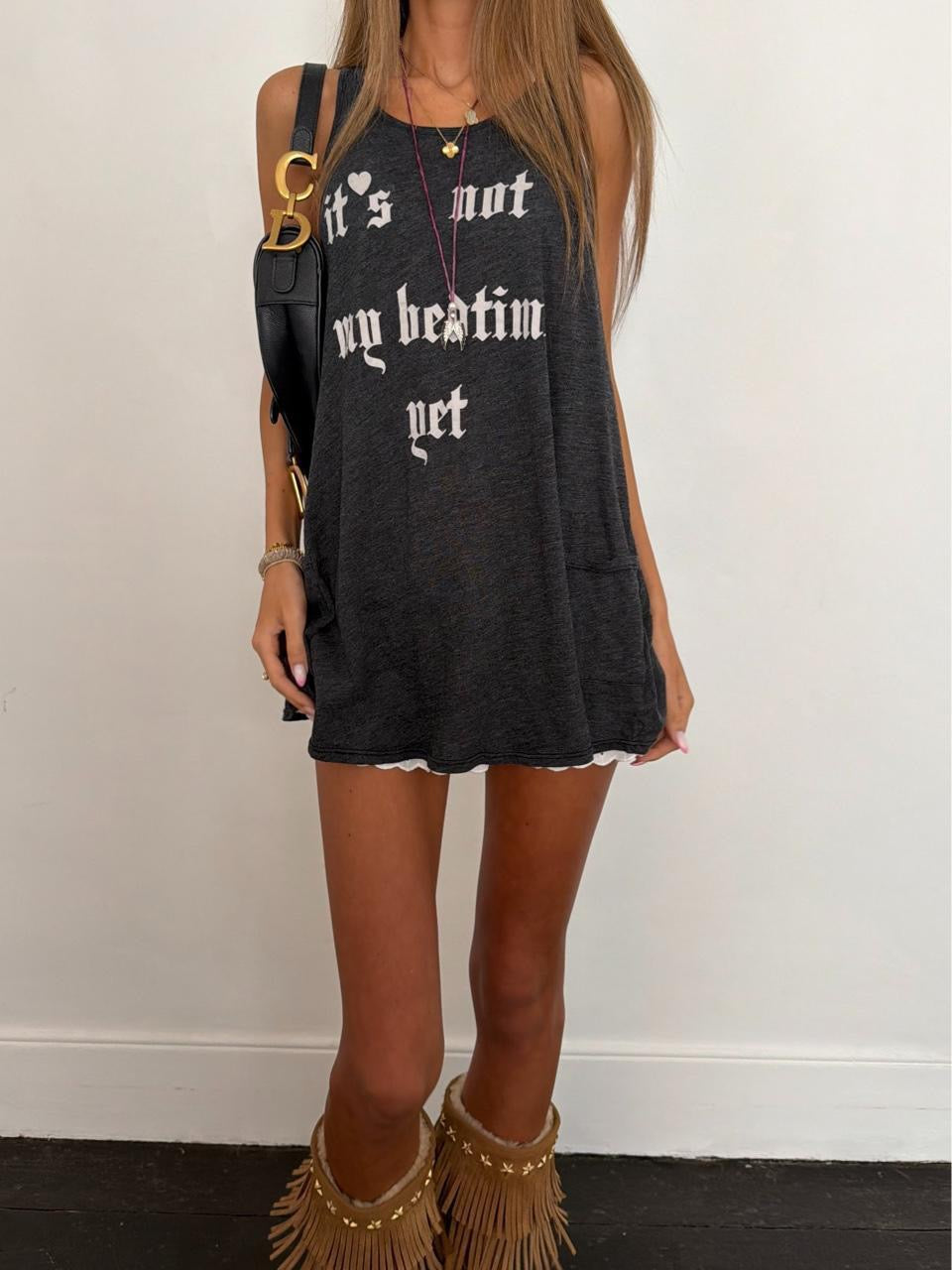 Vintage 00s ‘It’s not my bedtime yet’ top