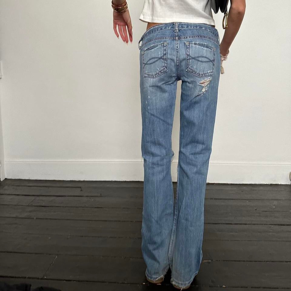 Vintage 2000’s Abercrombie and Fitch distressed jeans