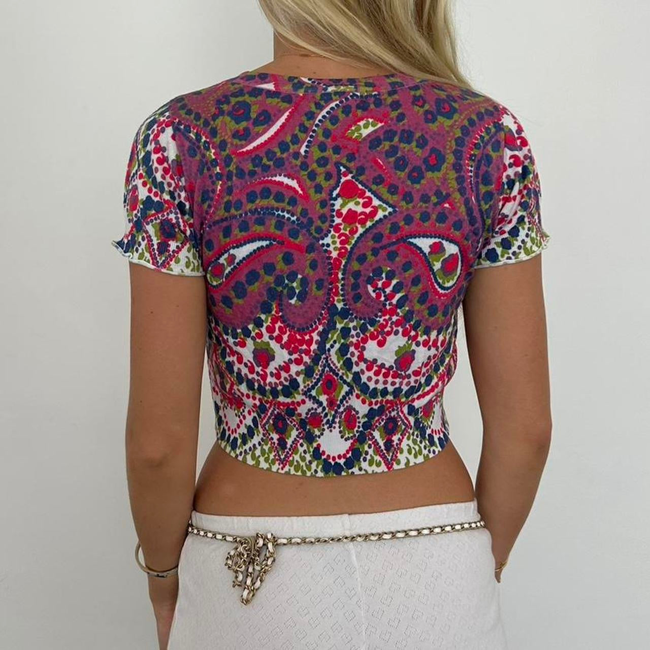 Vintage 90’s paisley cardigan layering top