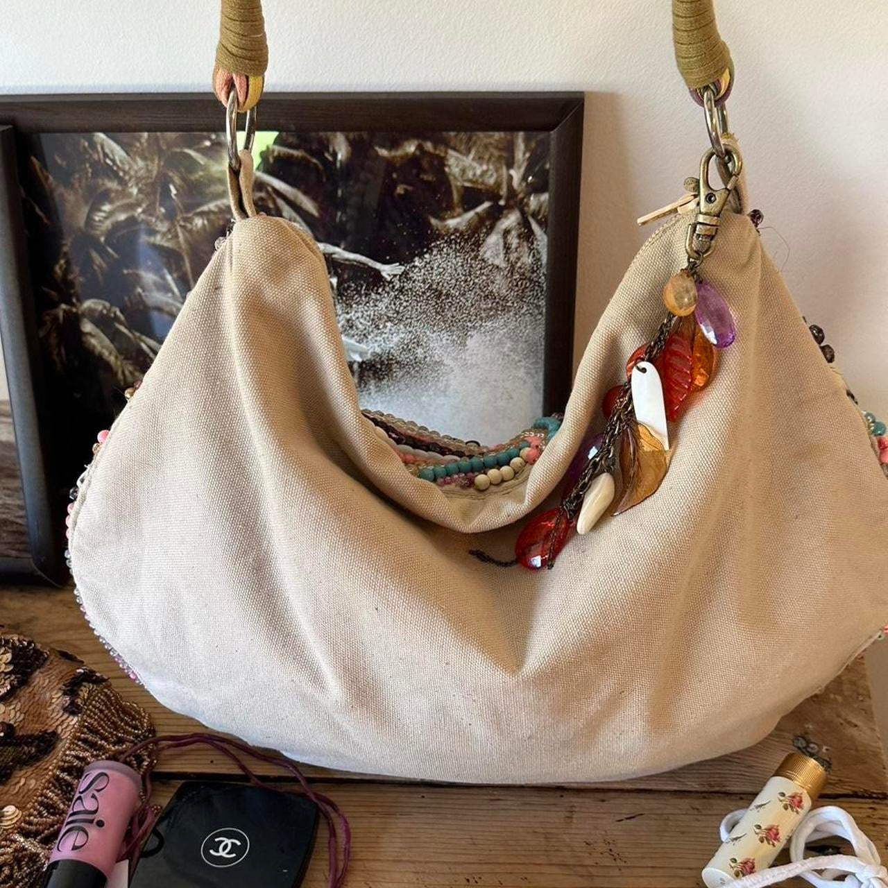 Vintage boho beaded Bag