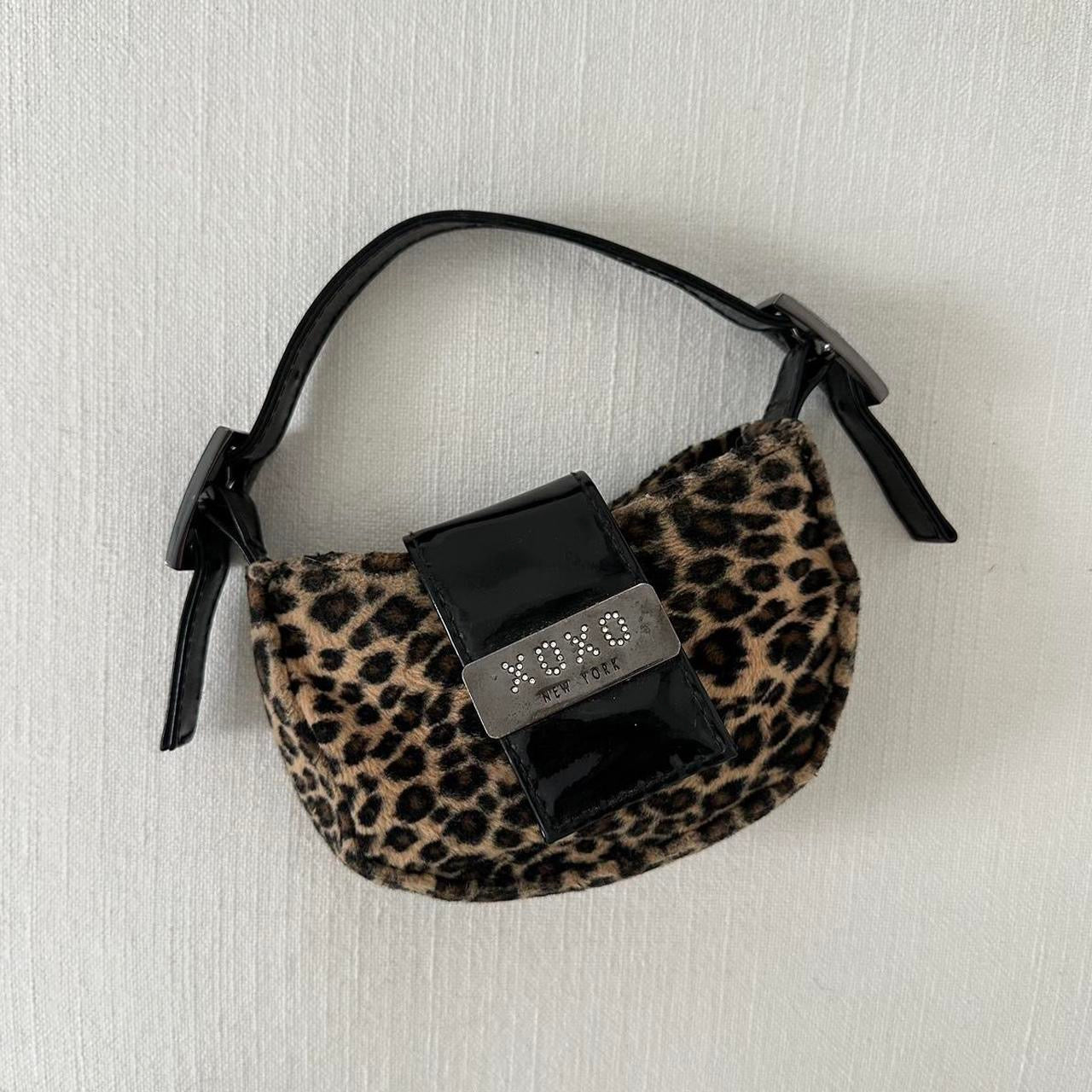 Vintage true 90ās leopard micro mini bag