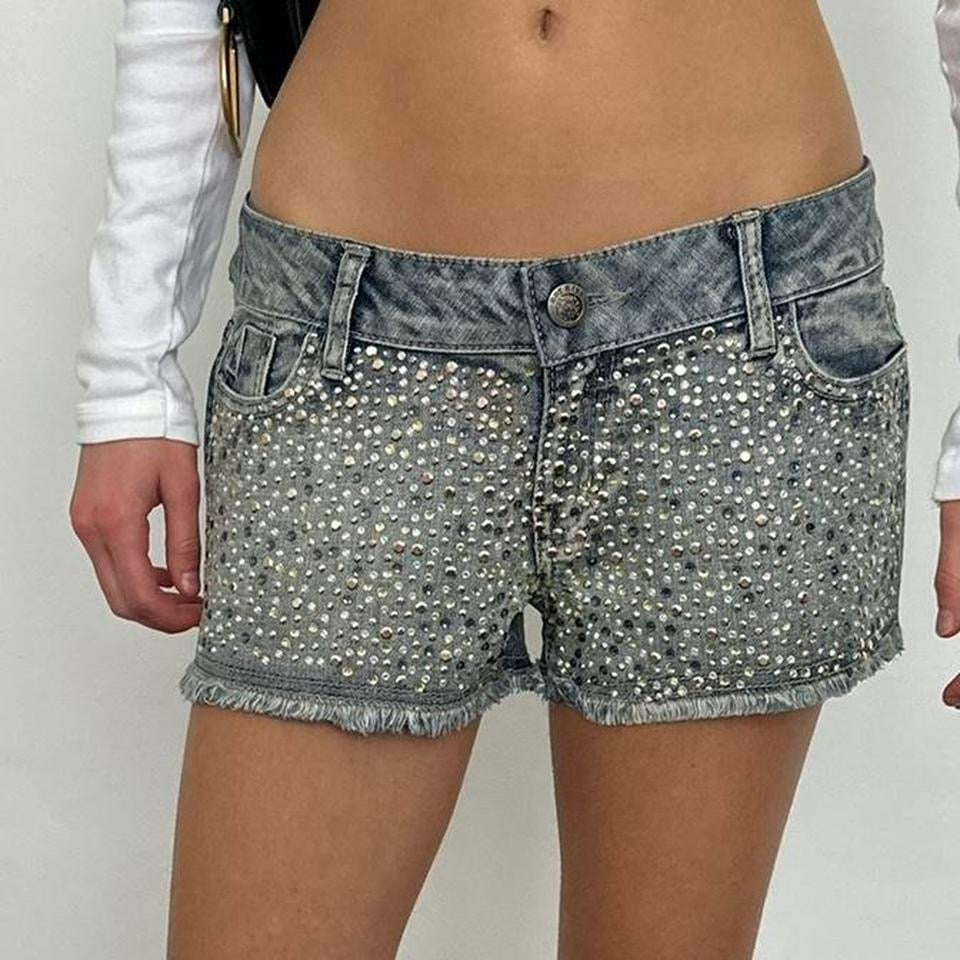 Vintage 2000’s denim sequin shorts