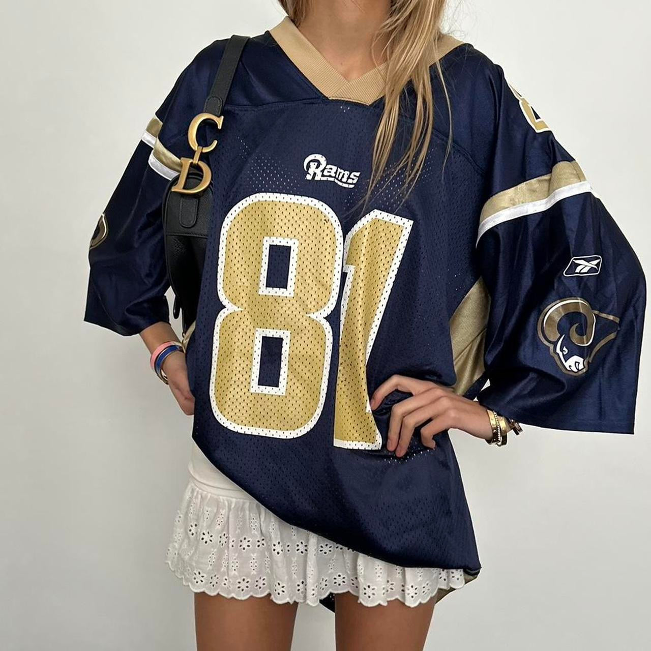 Vintage navy and gold oversized jersey š