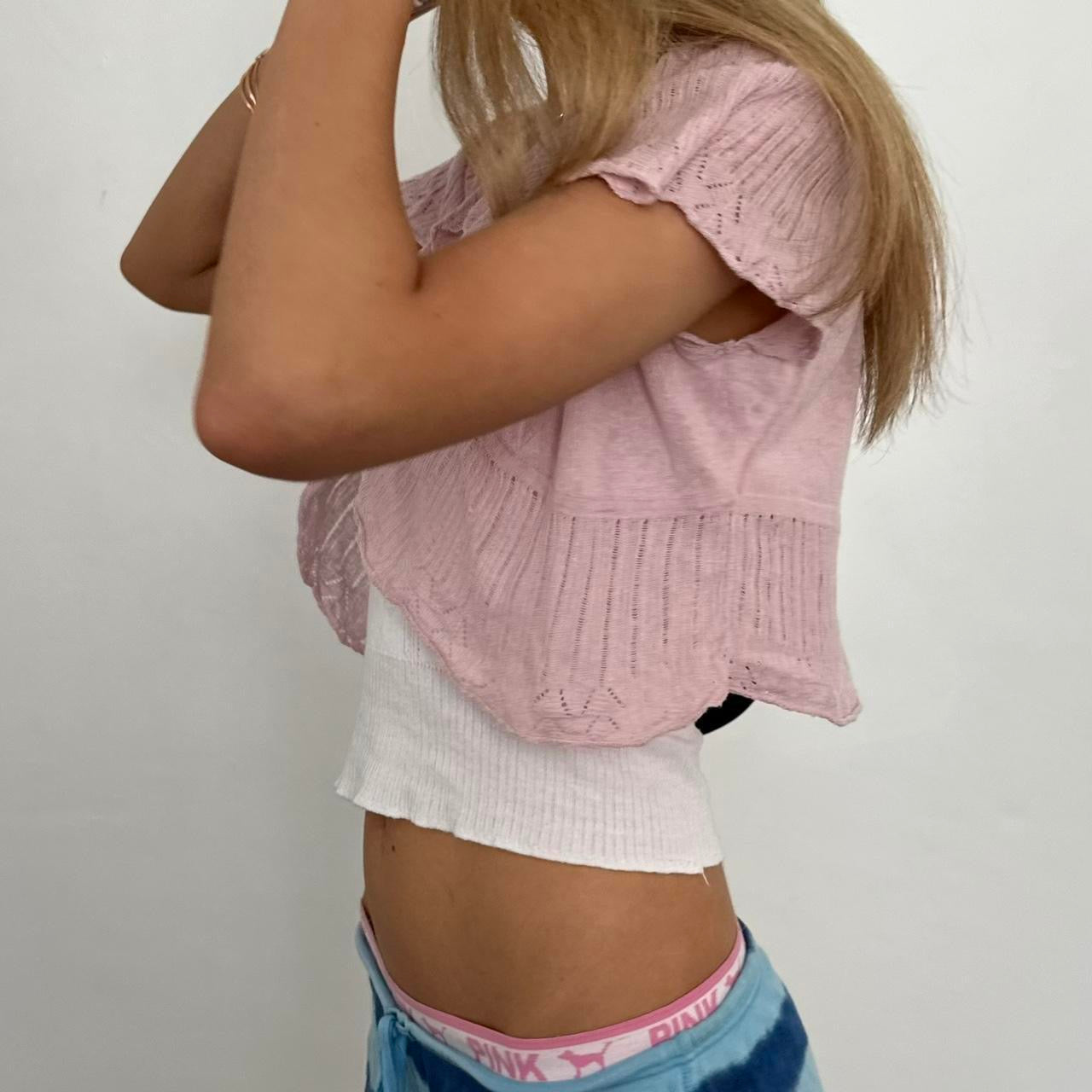 Vintage pink layering top