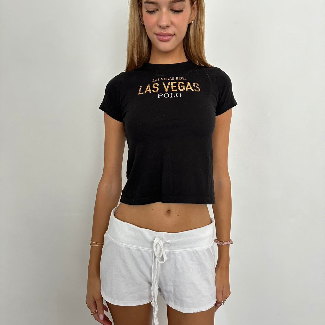 Vintage Ralph Lauren off black Las Vegas baby tee π€