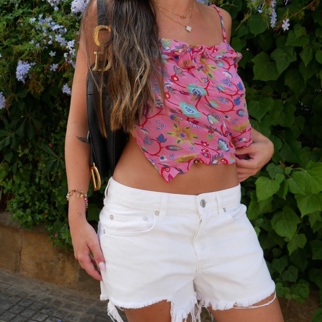 Vintage 90’s pink floral top