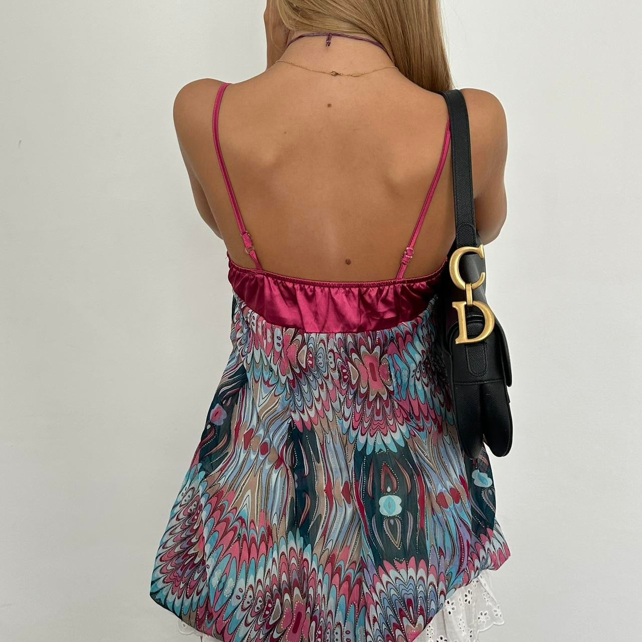 Vintage 90’s silly floral babydoll top