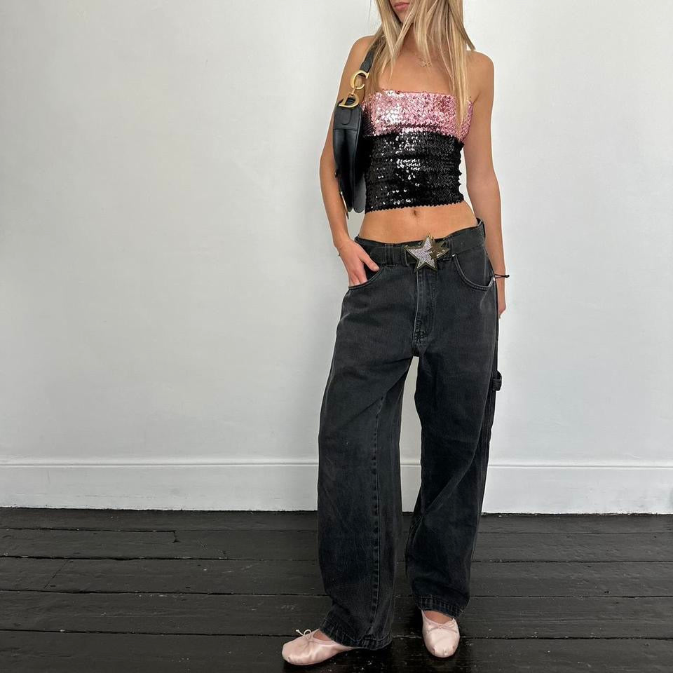 Vintage 90s black carpenter jeans
