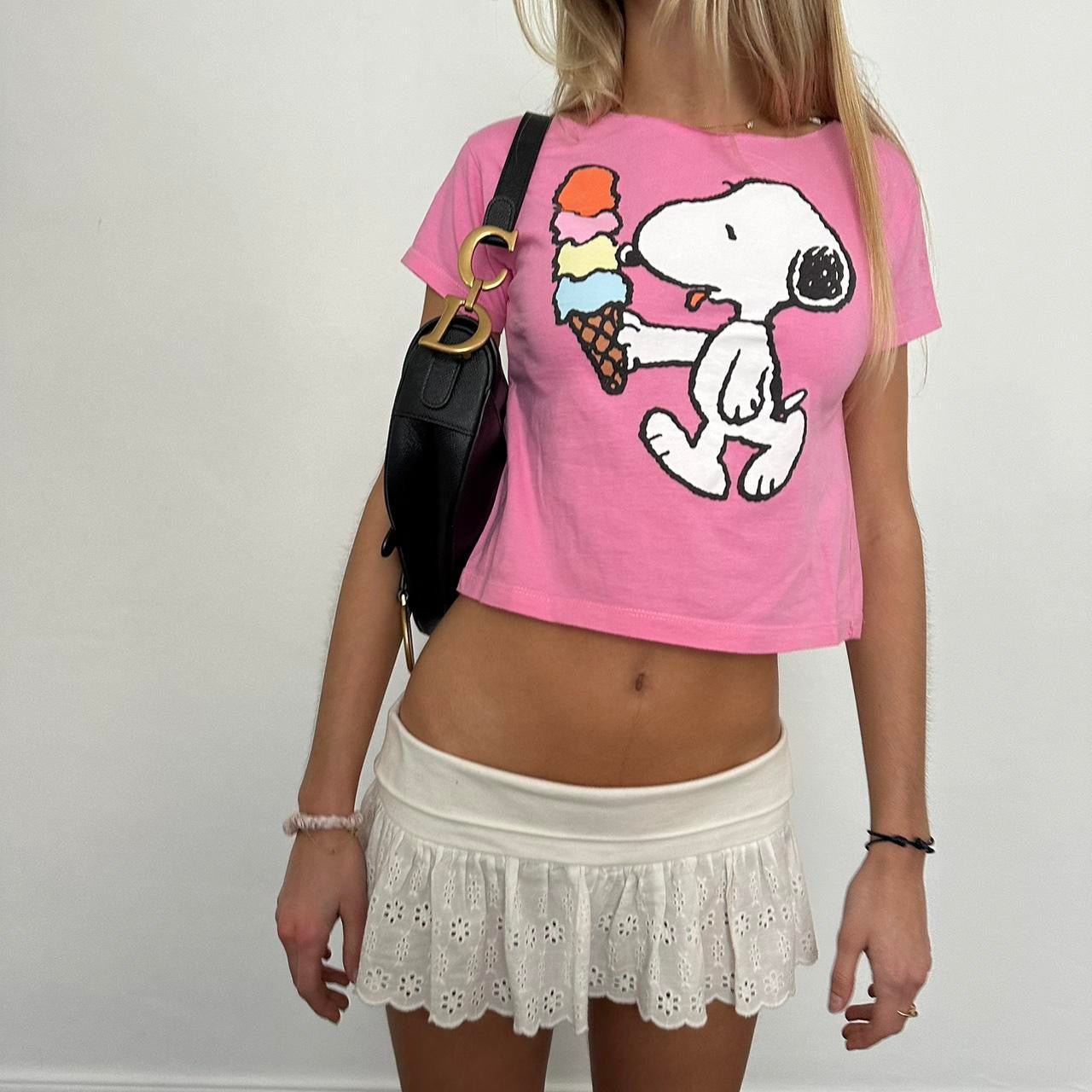 Vintage 90ās snoopy ice cream š¦ baby tee