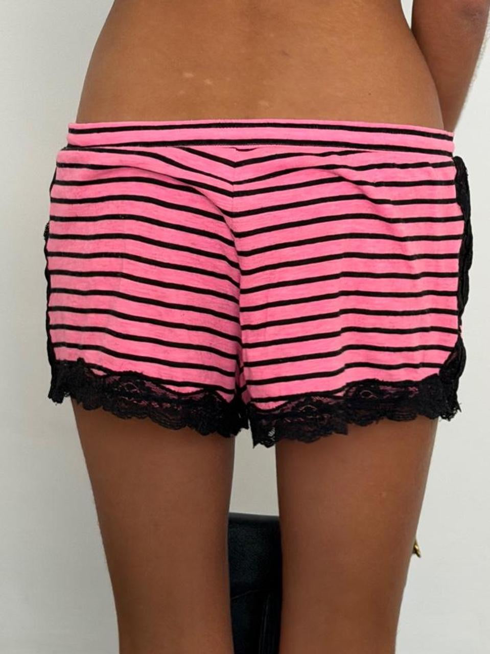 Vintage 00’s Victoria’s Secret Pink striped shorts