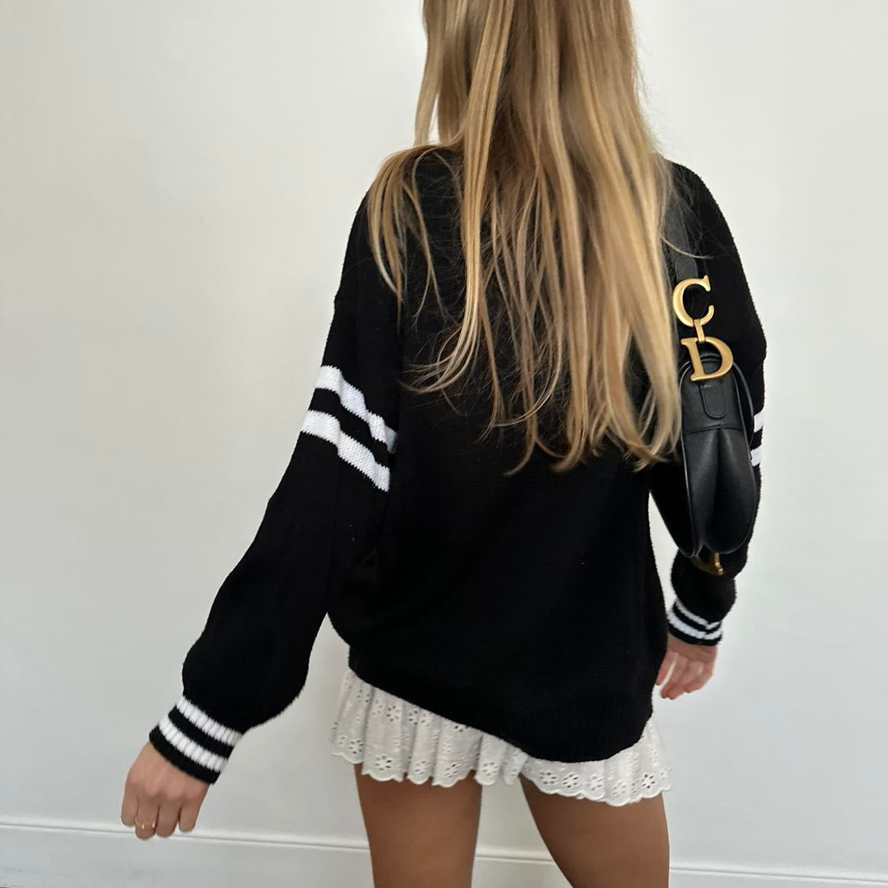 Vintage 90’s varsity knitted ‘85’ jumper