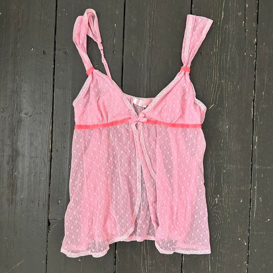 Vintage 90’s Victoria’s Secret pink babydoll top