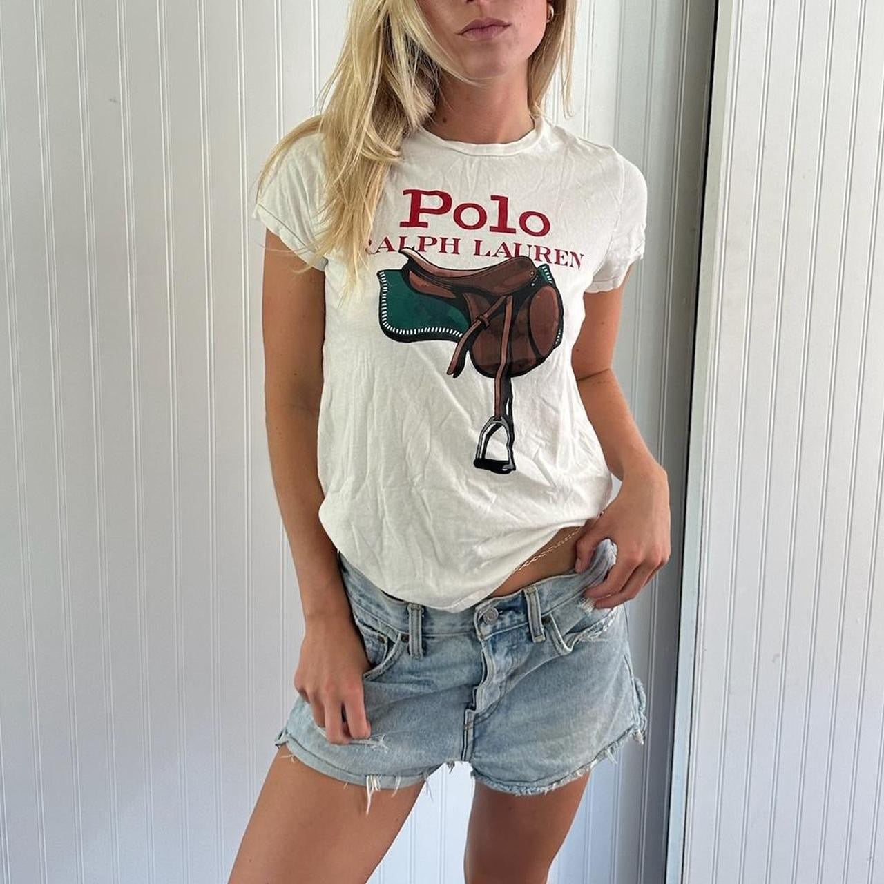 Vintage 90’s Ralph Lauren horse saddle T-shirt