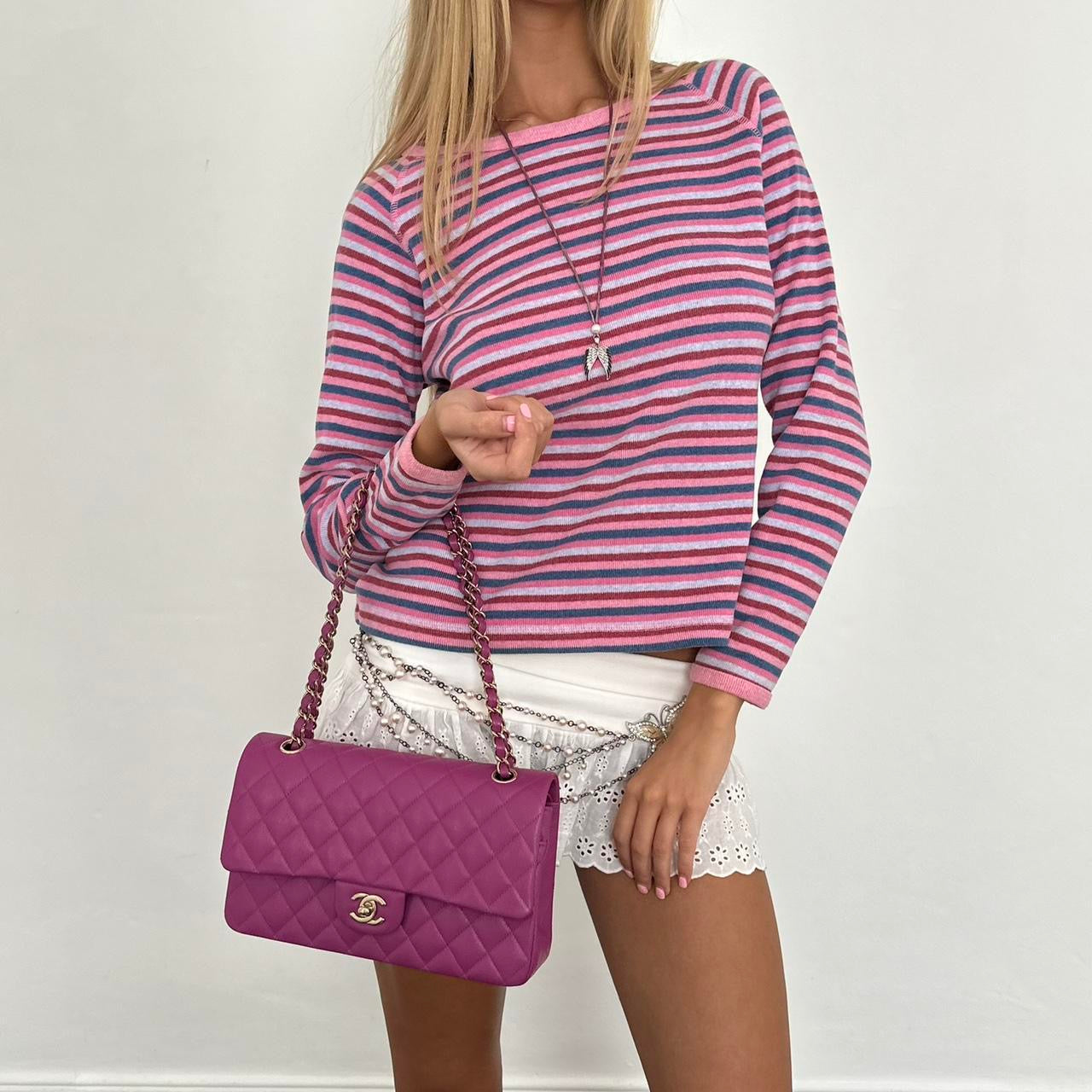Vintage 2000’s striped pink long sleeve top