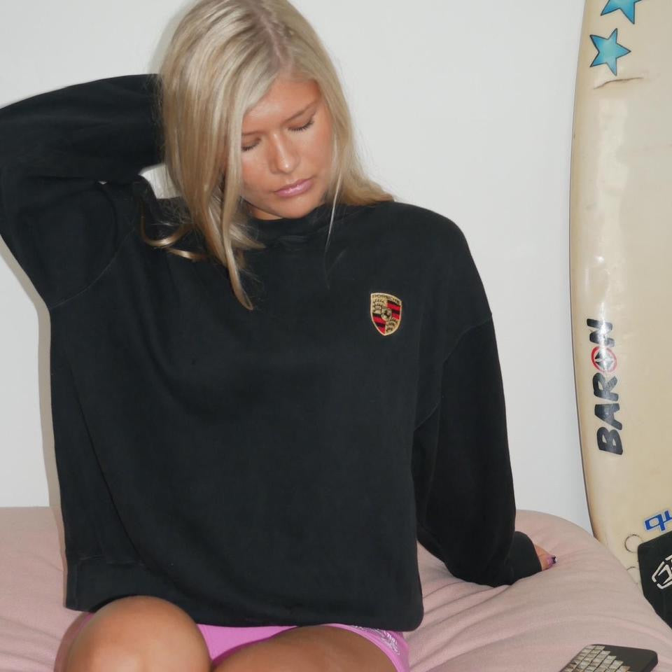 Vintage genuine Porsche black sweatshirt