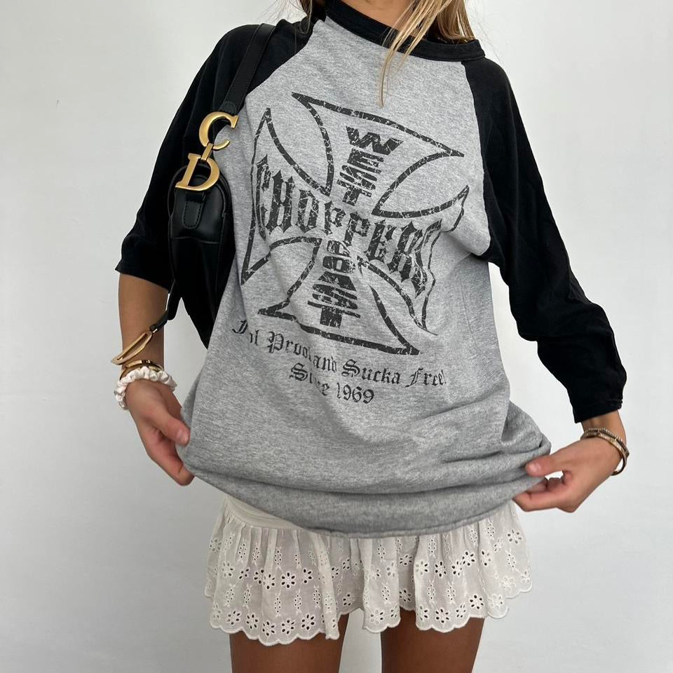 Vintage 90’s West Coast Choppers long sleeve grey top