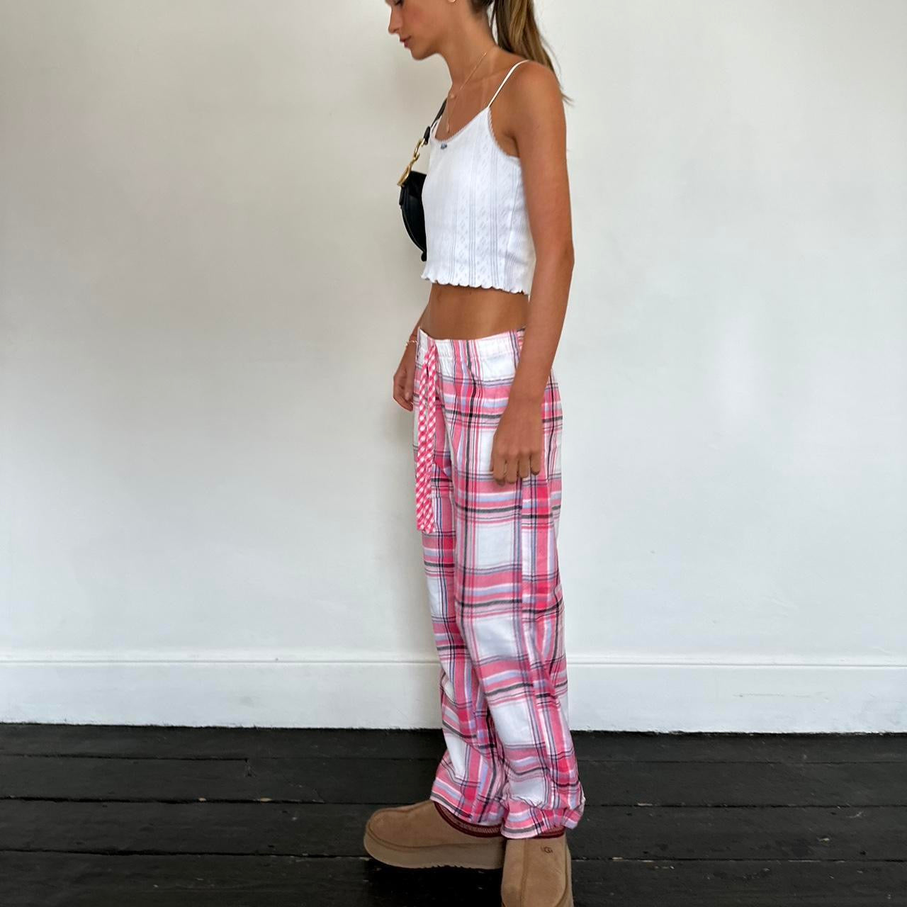 Vintage colourful plaid pants