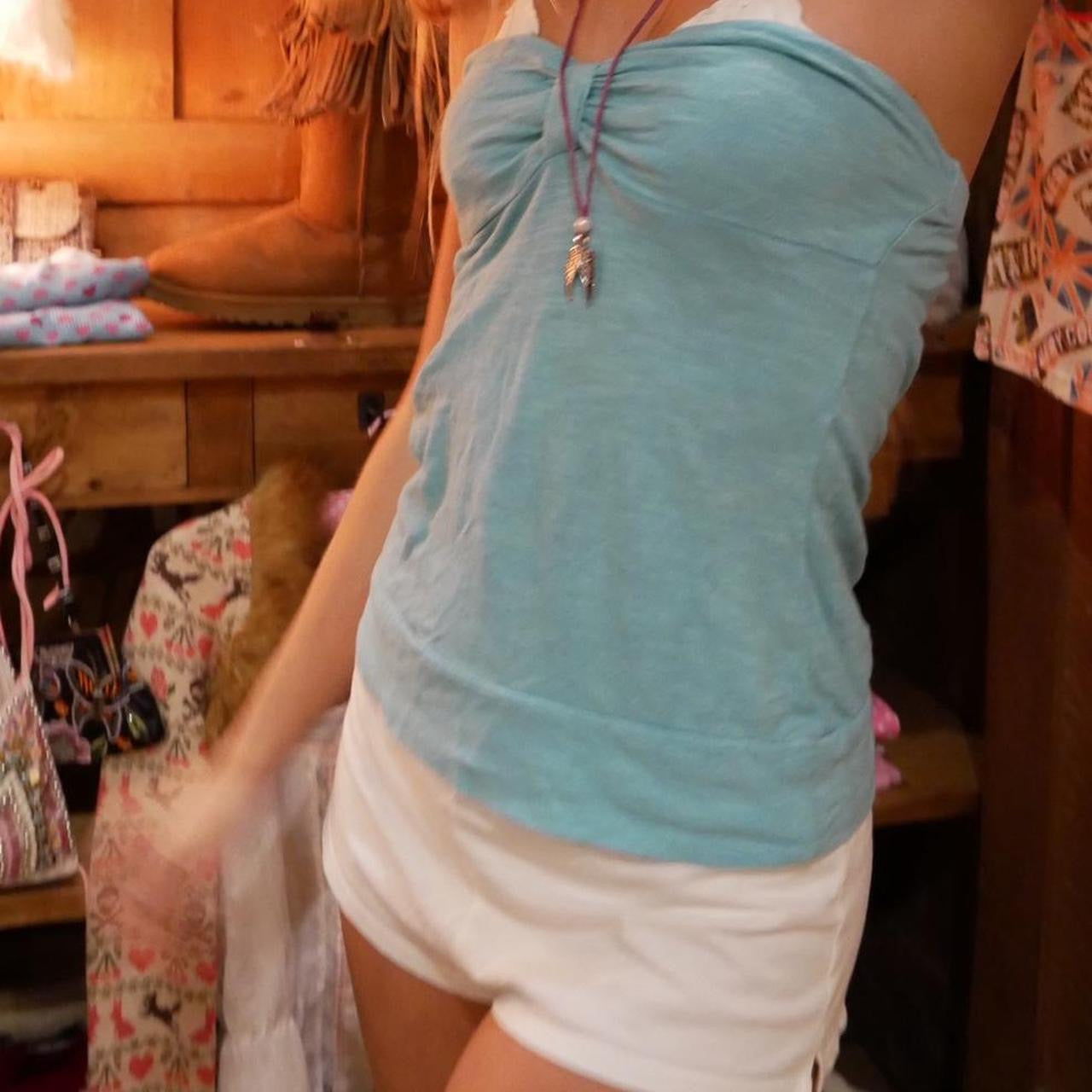 Vintage 2000’s blue strapless top