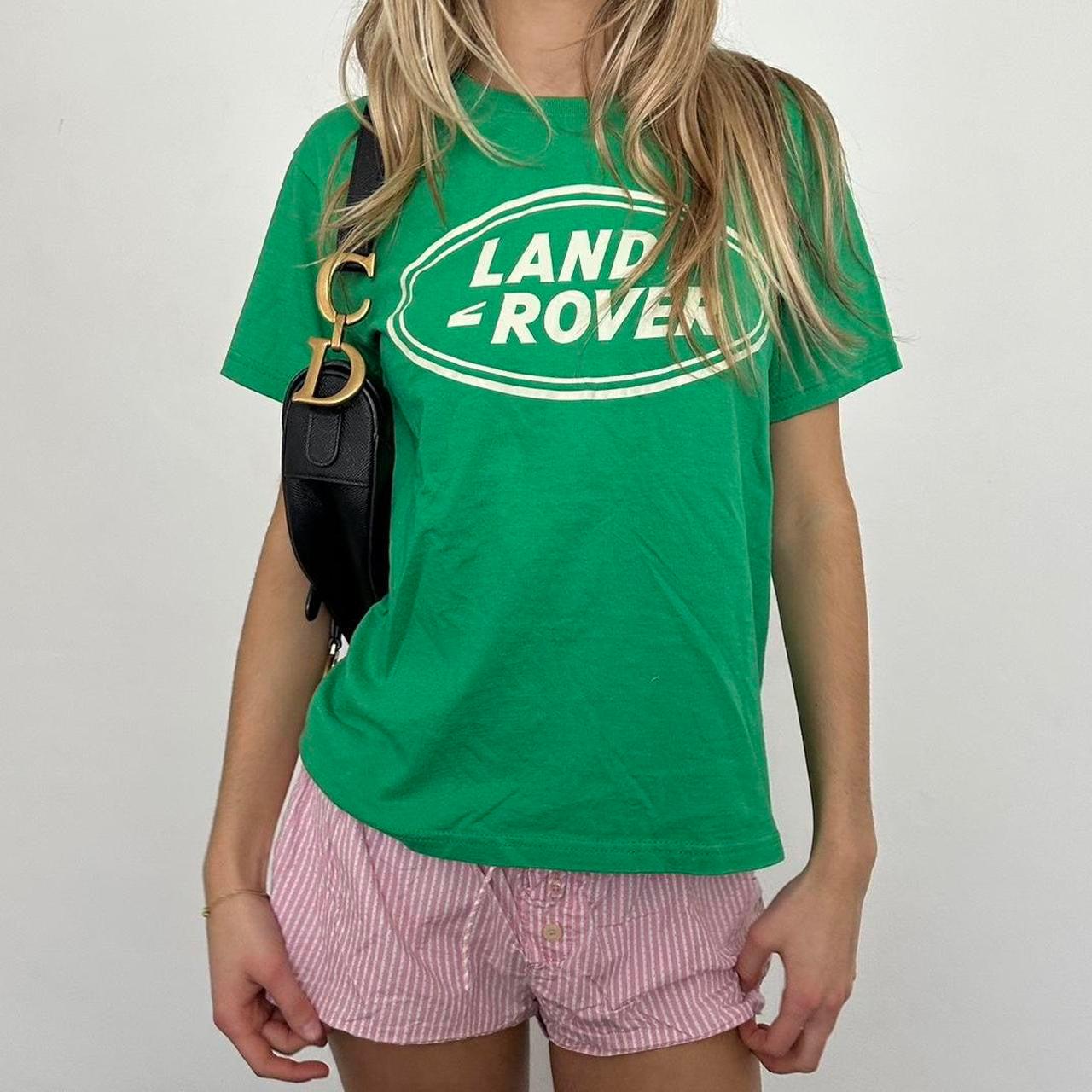 Vintage Land Rover green tee