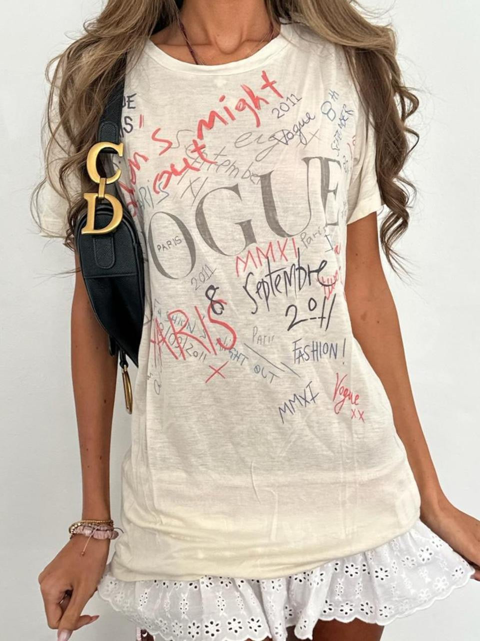 Vintage 00’s Vogue graphic top