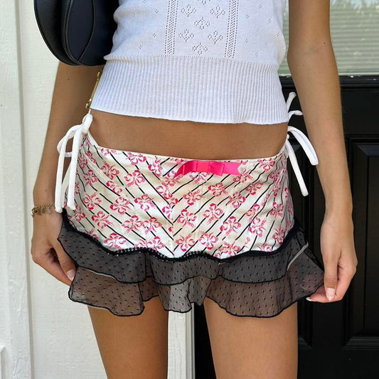 Vintage early 2000s silky mini skirt