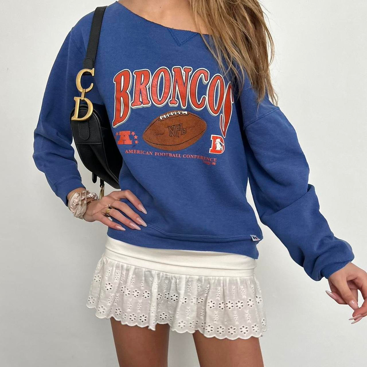 Vintage 90’s varsity Broncos sweatshirt