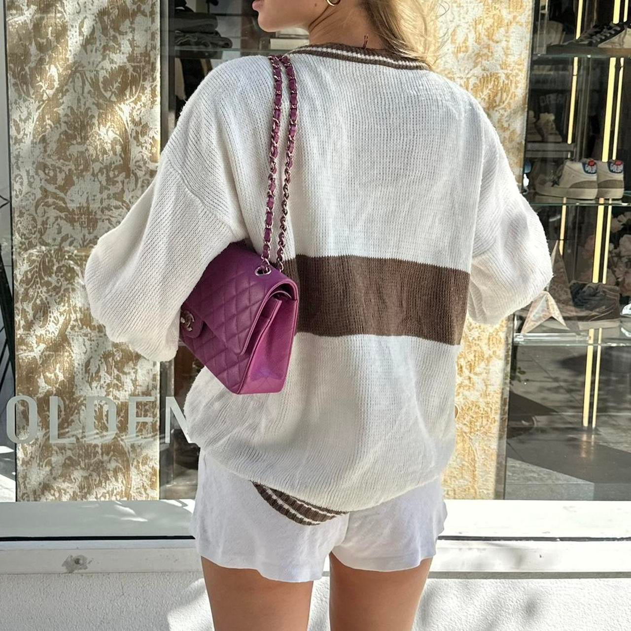 Vintage 90’s sporty preppy knit sweater top