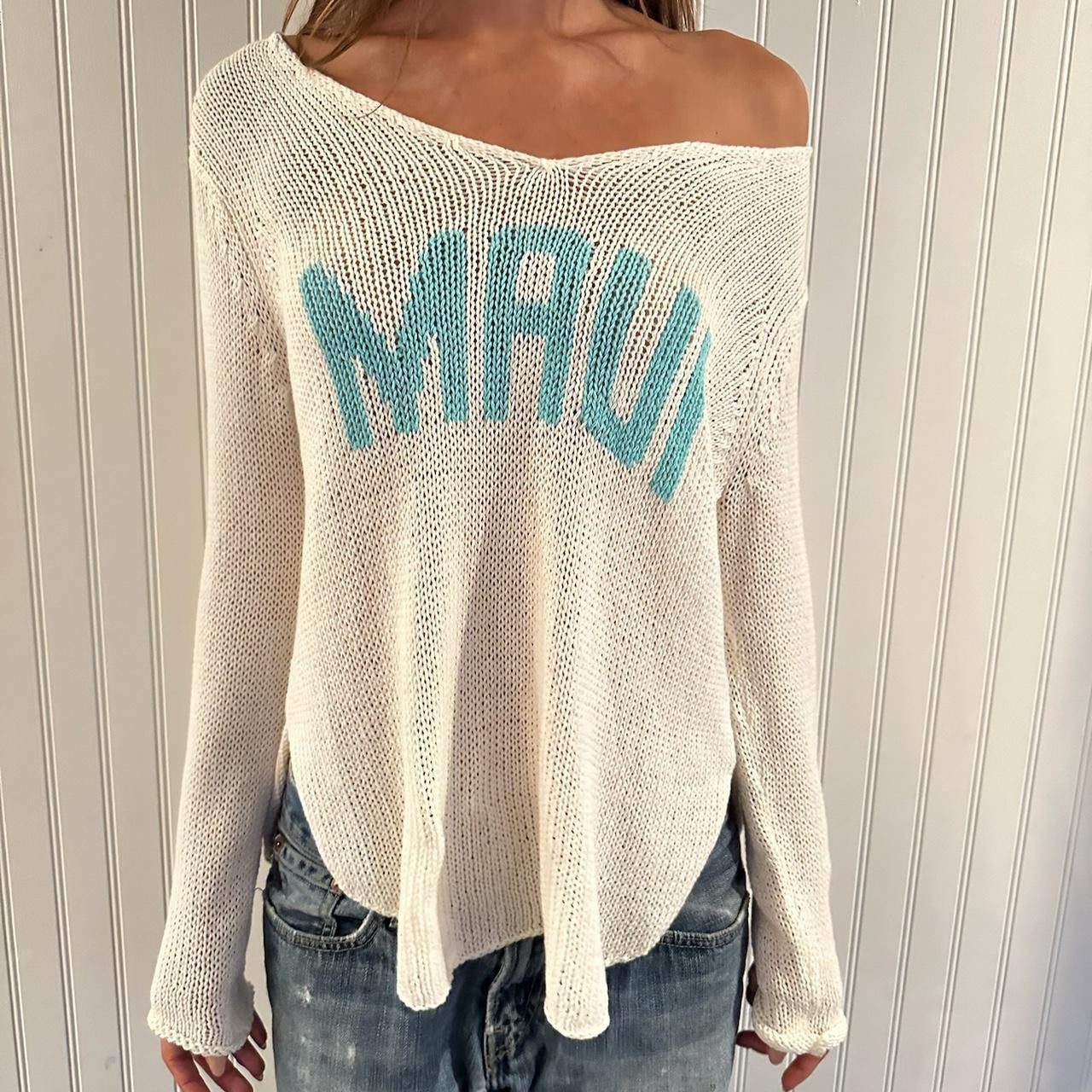 Vintage Maui, Hawaii knitted sweater 🩵